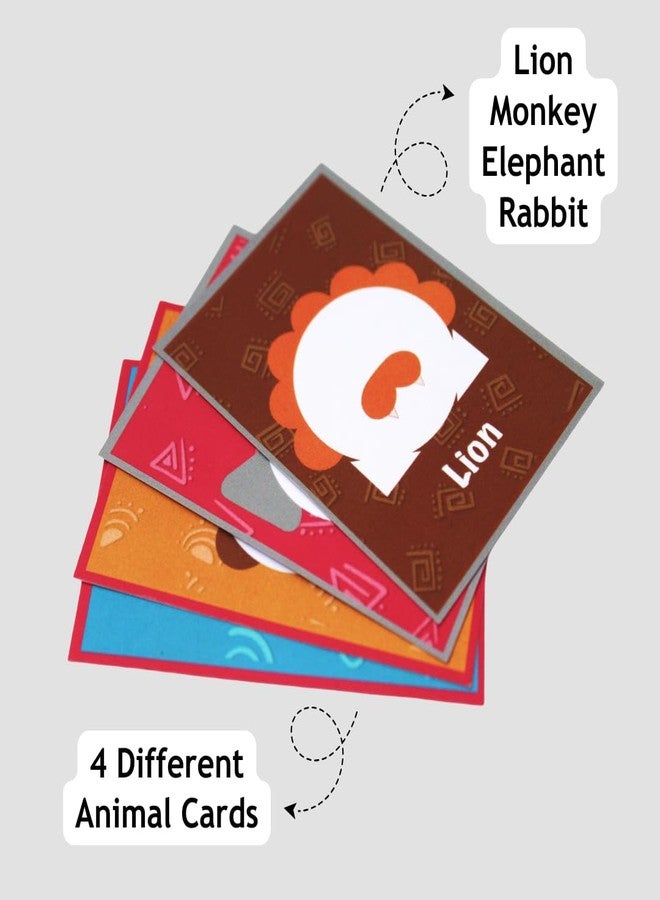 تالي لعبة تالي أترانجي - لعبة أحجية التعرف على وجوه الحيوانات | لعبة أحجية ثلاثية الأبعاد خشبية على شكل حيوانات | مجموعة من 17 قطعة ملونة مع جسم خشبي واحد | مناسبة للأطفال من عمر 3 سنوات فما فوق | تجربة تعليمية للعقول الشابة - Image 4